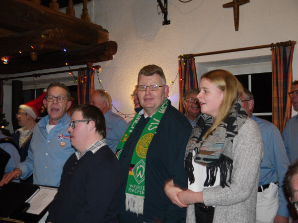 Weihnachtsfeier mit der Integrationsgruppe